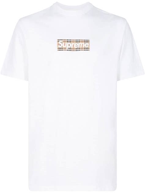 supreme burberry box t shirt